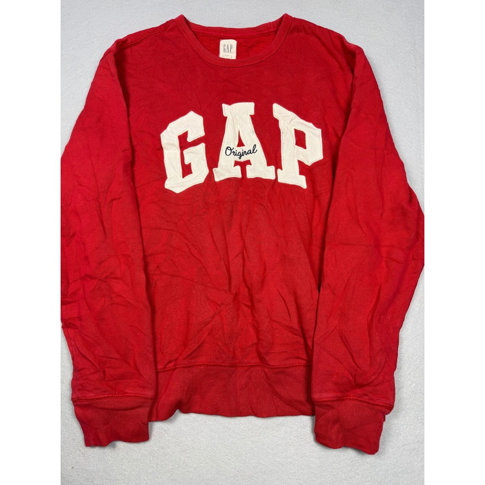 Gap Sweatshirt Cotton Blend Red Medium Mens
